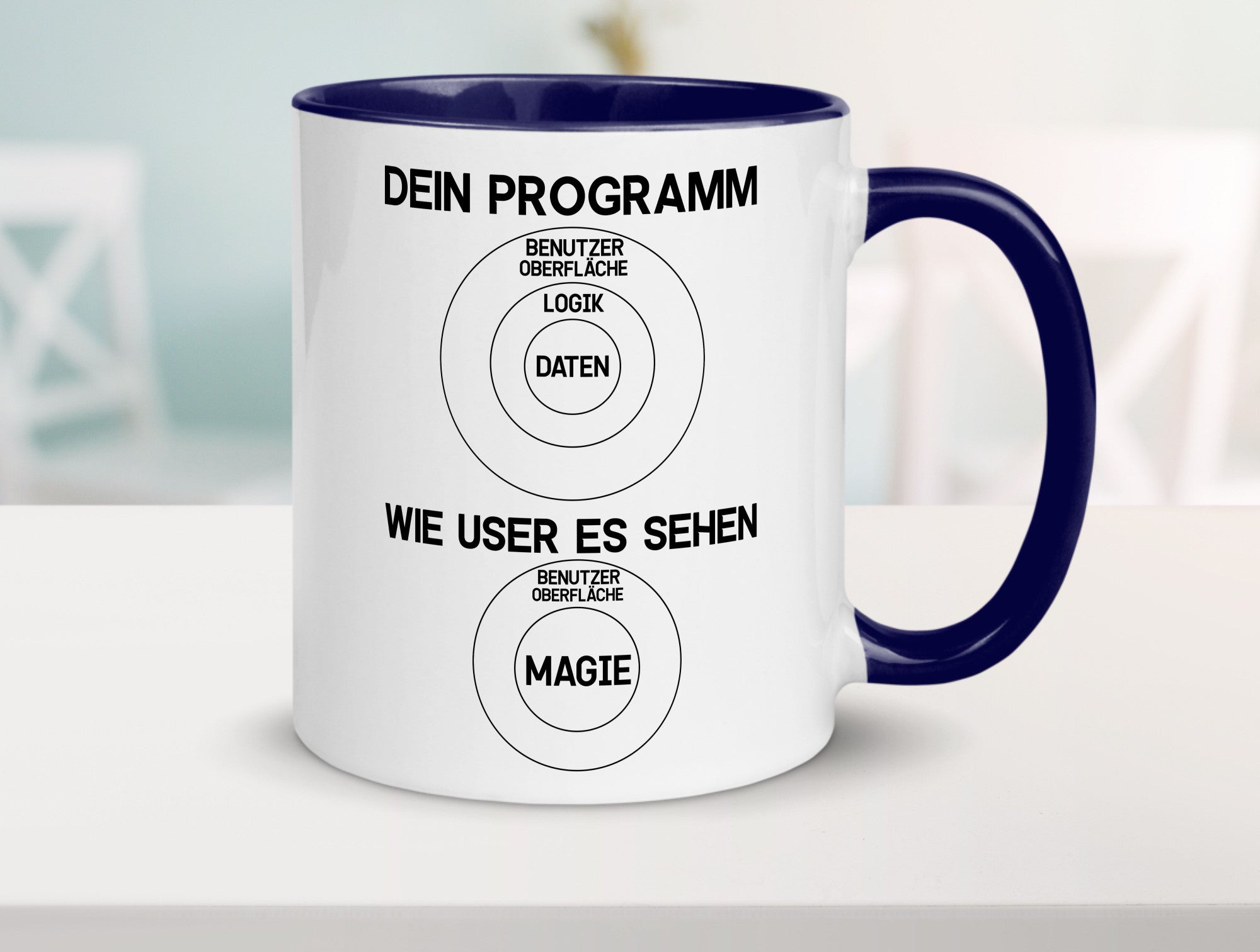 Wie User dein Programm sehen | Programmierer Magie Witz Geschenkidee Humor Tasse