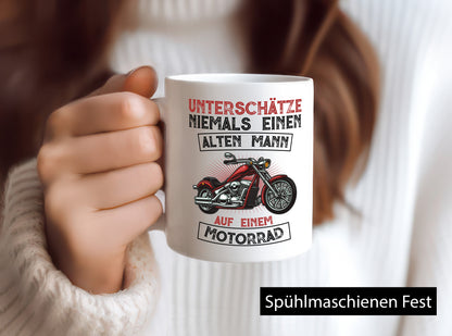 Biker Spruch | Männer Tasse Motorradfahrer Motorrad lustig Humor Geschenkidee