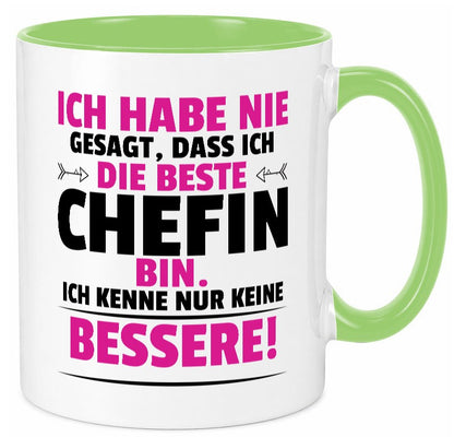 Die Beste Chefin | Führungskraft Vorgesetzte Geschenkidee Arbeit Kollegen Büro Tasse