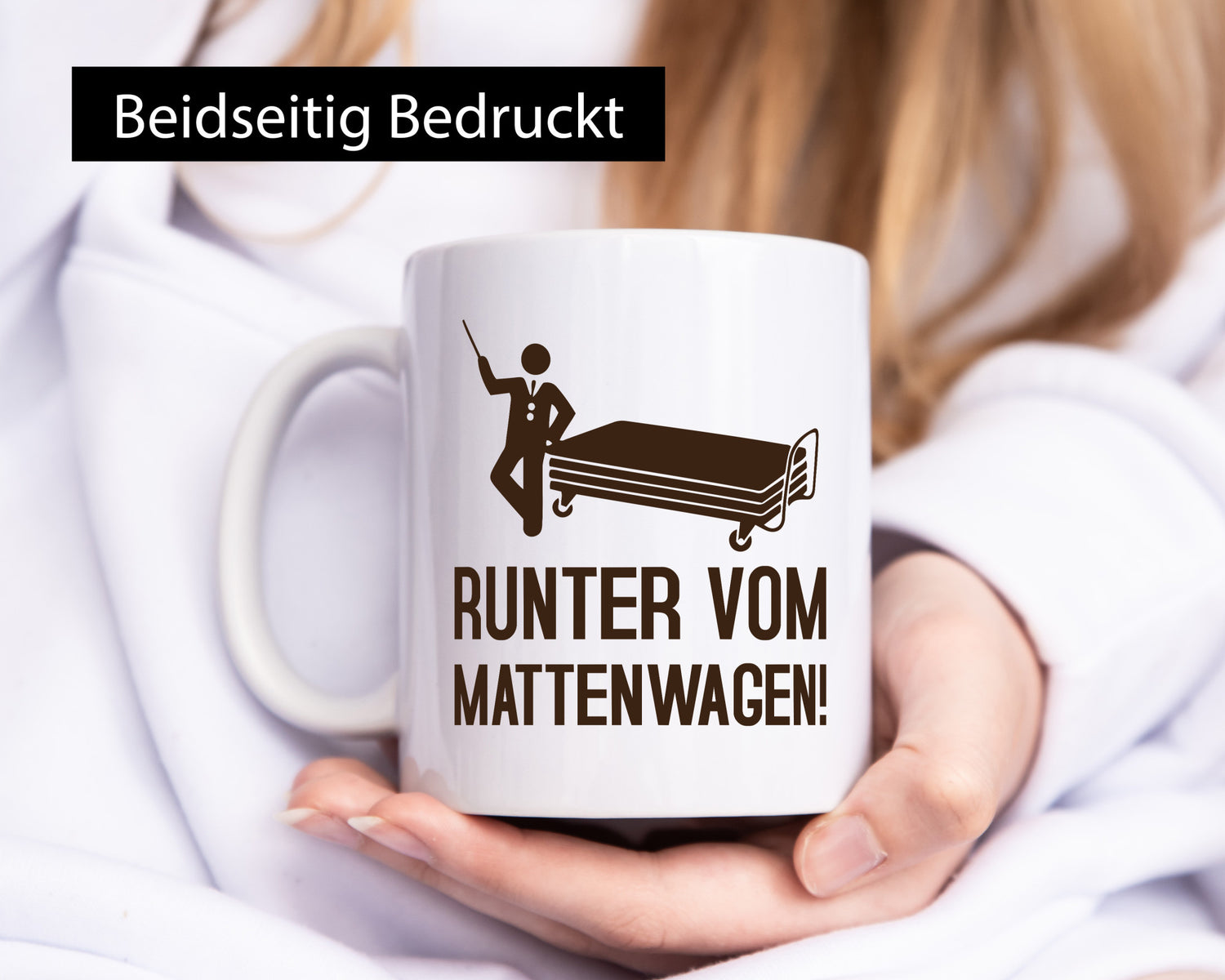 Runter vom Mattenwagen | Mensch lustig Humor Geschenkidee Geschenk Tasse
