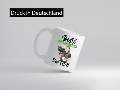 Beste Kamerafrau | Kamera v2 lustiger Spruch Geschenk Humor Geschenkidee Tasse