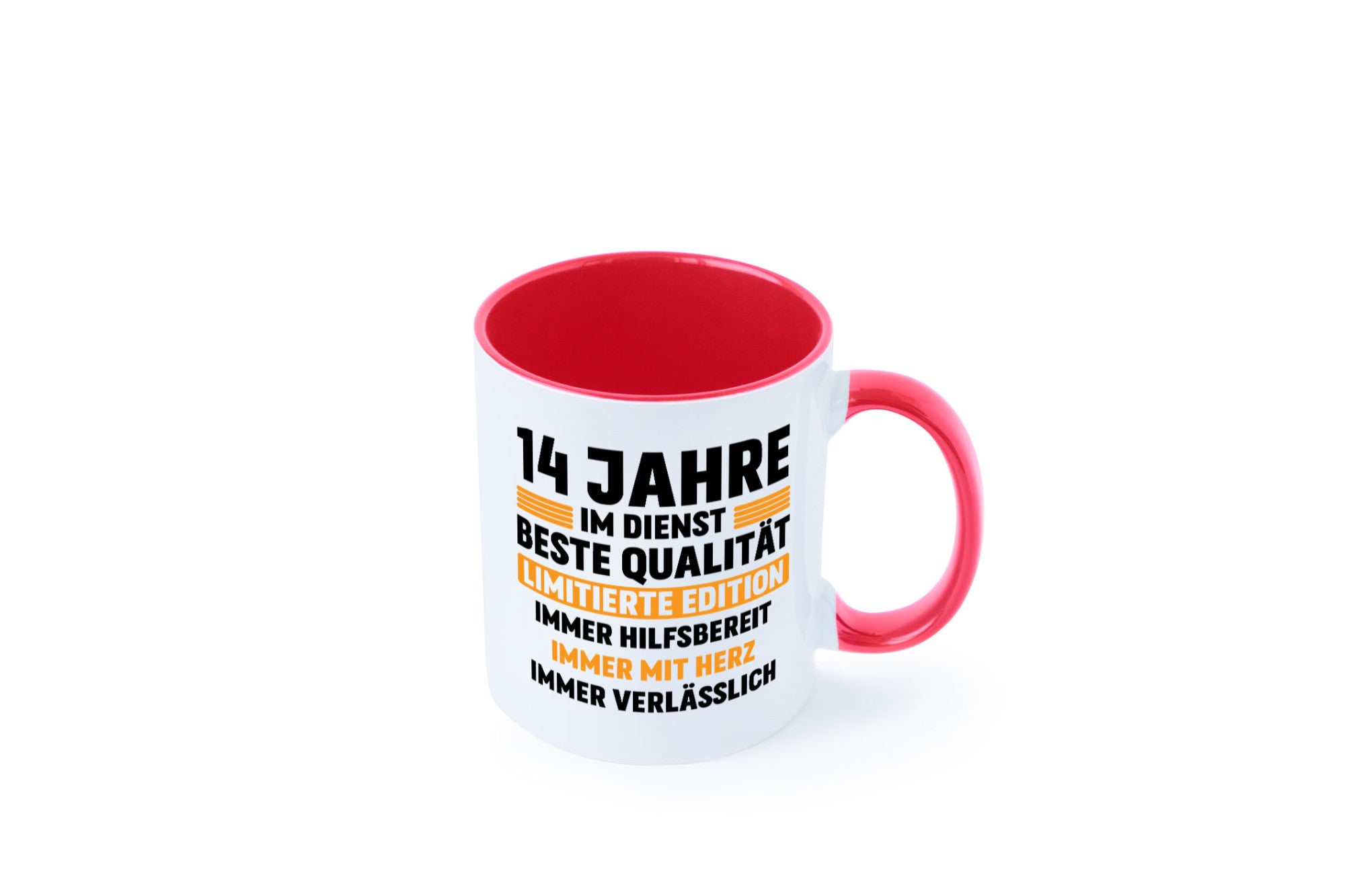 14 Jahre im Dienst | Jubiläum Arbeit v2 Geschenk Kollegen Büro lustiger Spruch