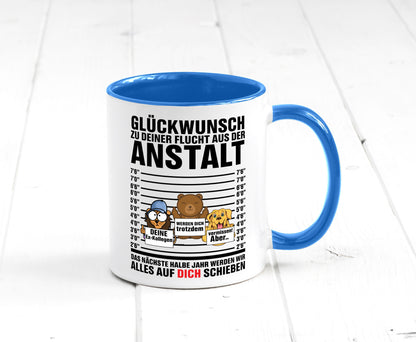 Glückwunsch zur Flucht | Arbeitskollegen Berufswechel Humor Arbeit Kollegen
