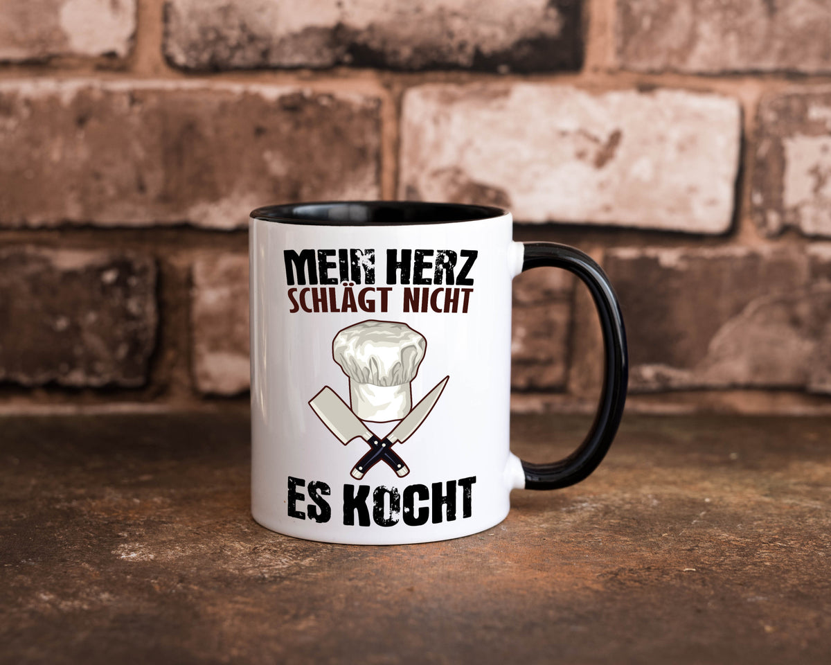 Mein Herz kocht Humor Geschenkidee Tasse