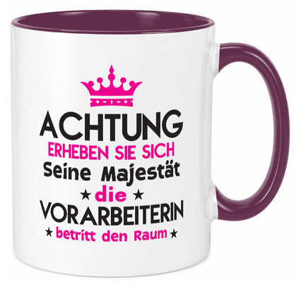 Seine Majestät Vorarbeiterin | Kollegin Teamleiter lustig Arbeit Kollegen Büro
