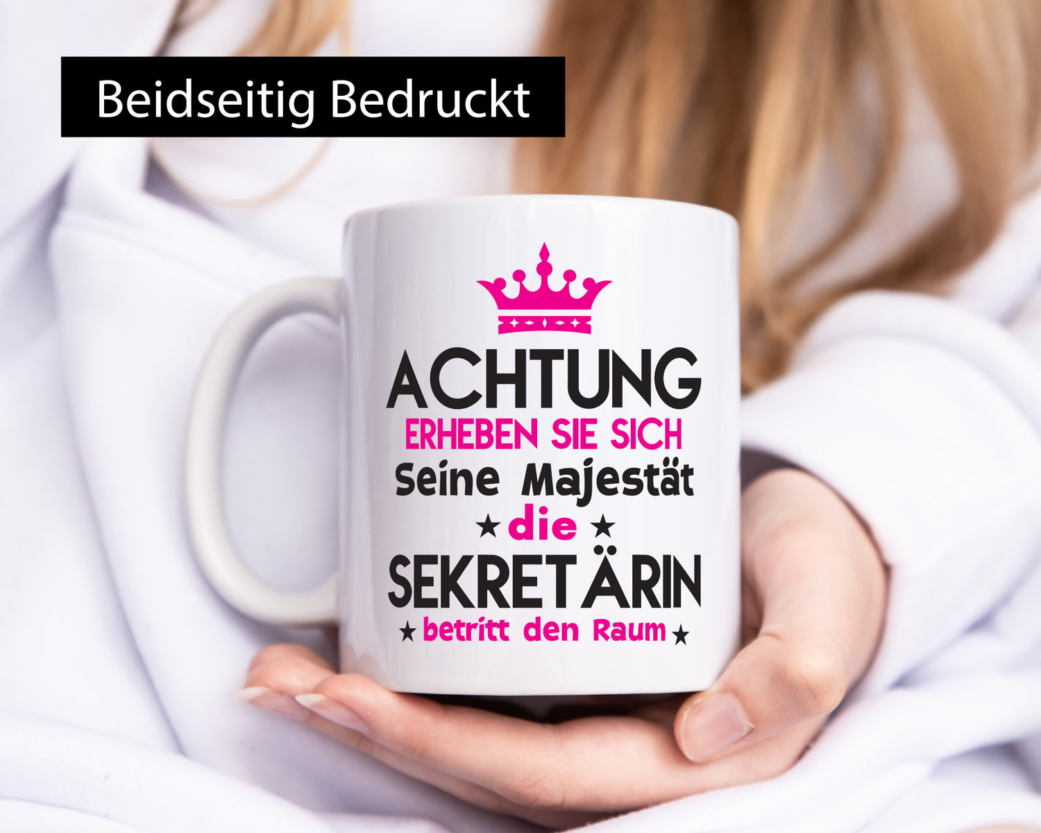 Seine Majestät Sekretärin | Büro lustig Arbeit Kollegen Geschenk Tasse