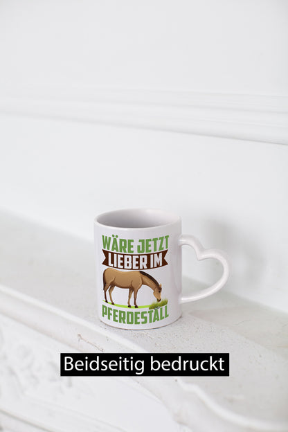 Wäre jetzt lieber im Pferdestall | Pferdeliebhaber Reithof Geschenk Humor