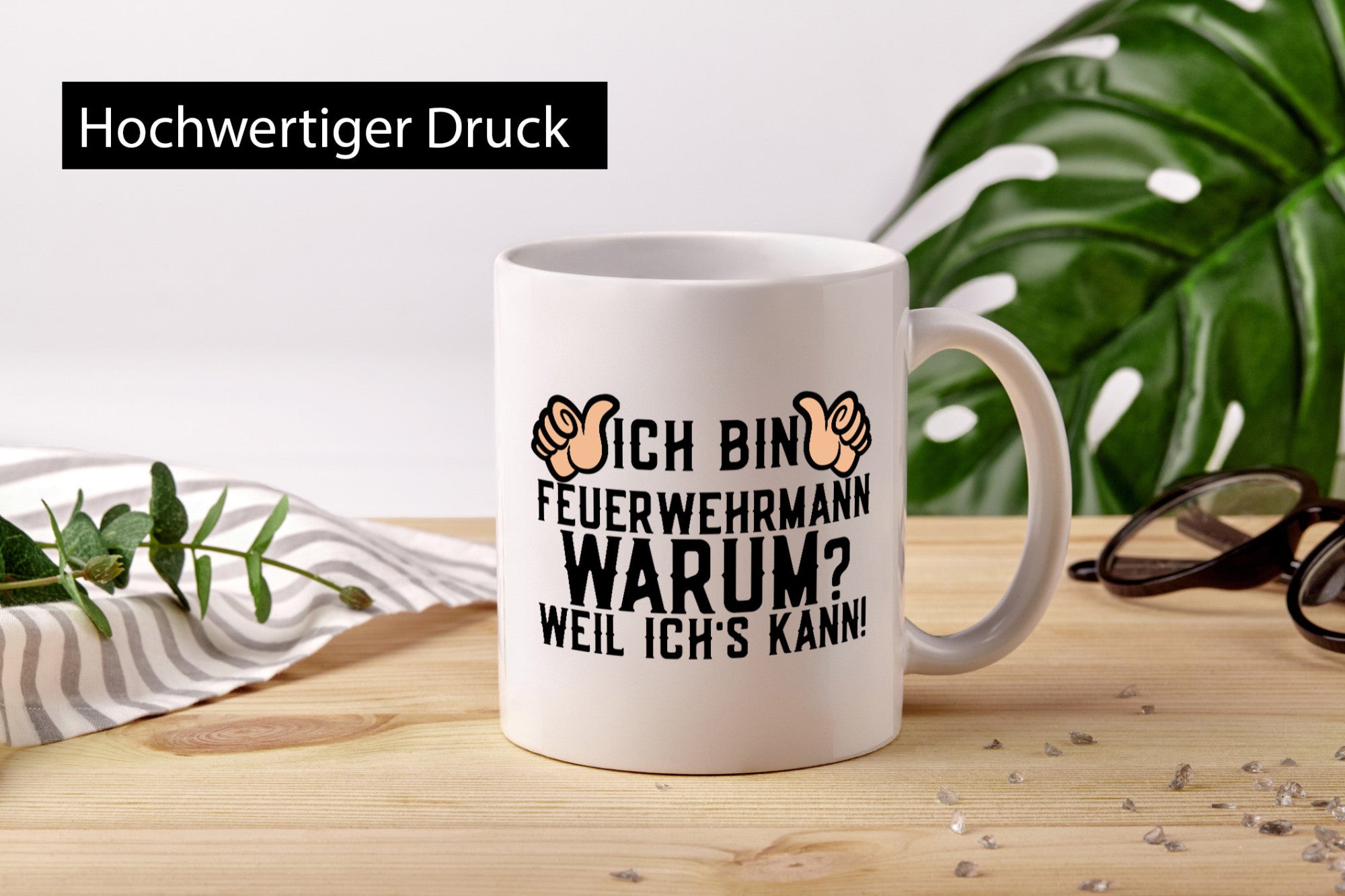 Feuerwehrmann weil ichs kann | Daumen hoch Feuerwehr lustig Humor Geschenkidee