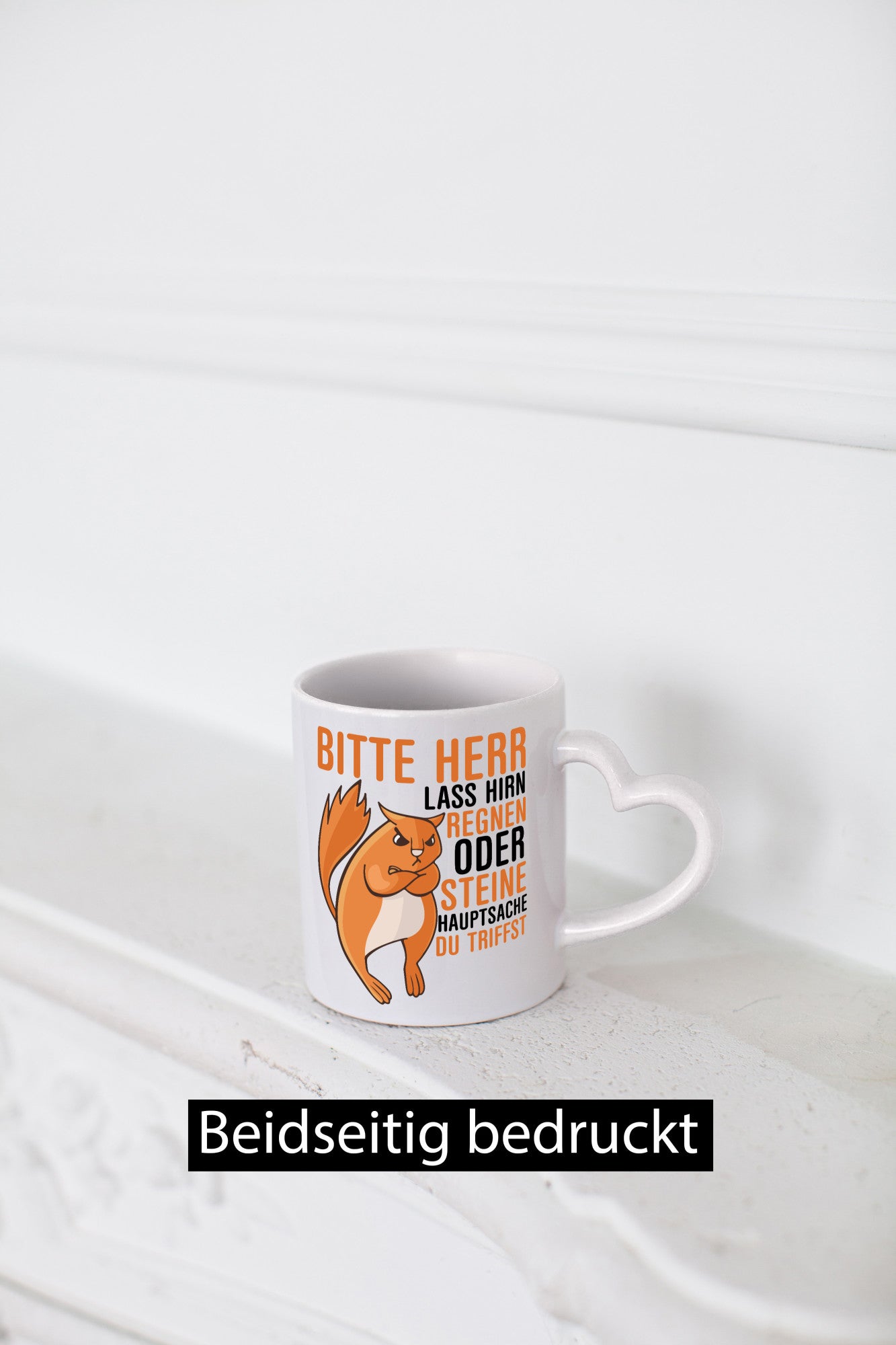 Herr lass Hirn regnen | wütendes Eichhörnchen Tier-Comic Humor Tierliebhaber