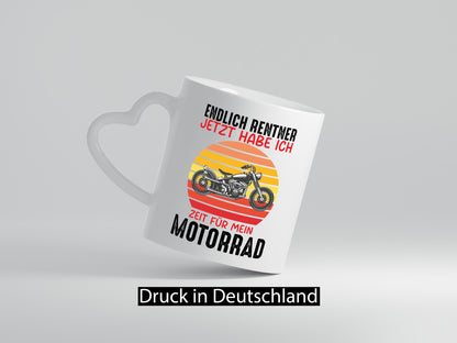 Endlich Renter jetzt habe ich Zeit für mein Motorrad lustig Humor Geschenkidee