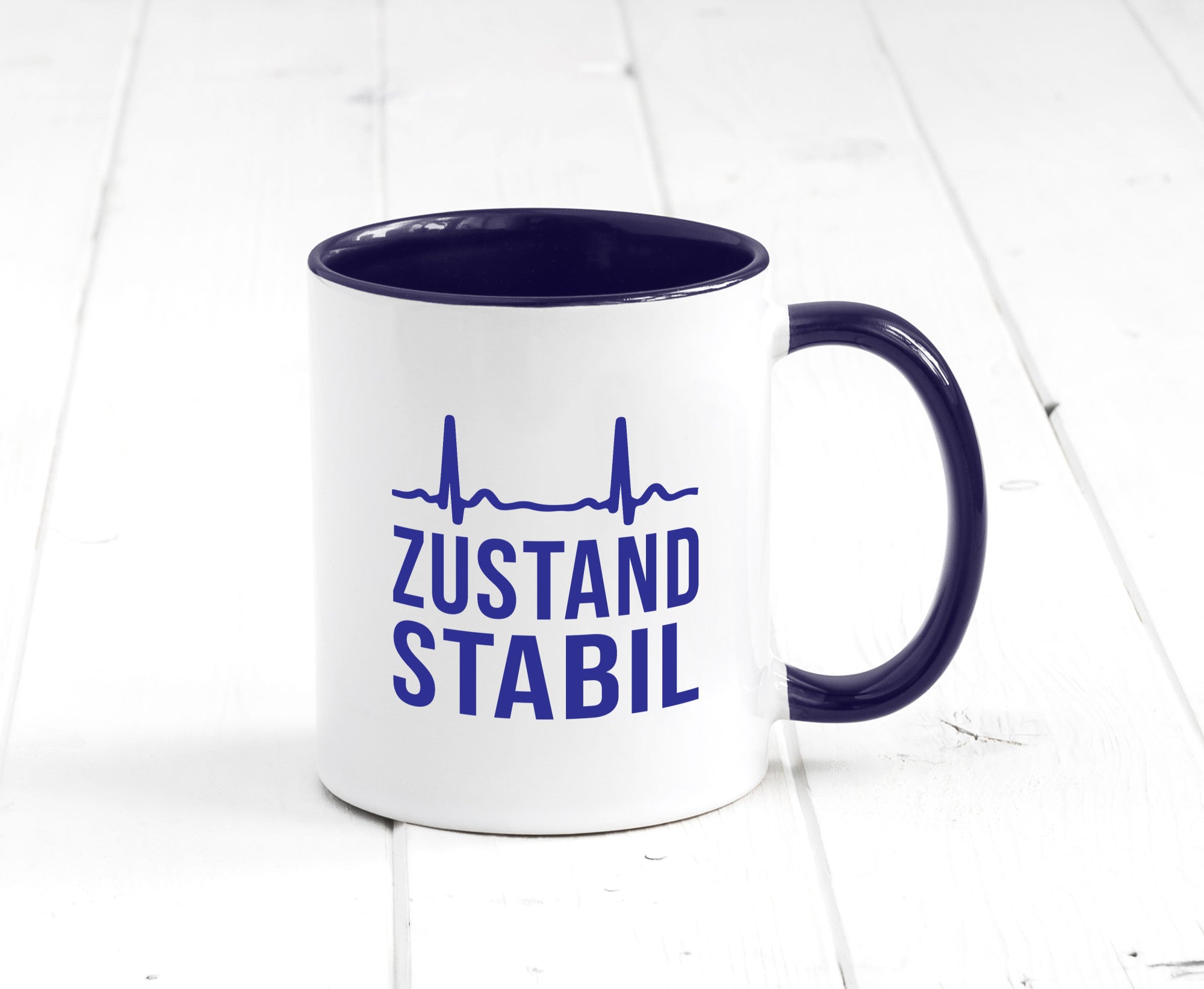 Zustand stabil | Herzschlag v2 Geschenk Humor Geschenkidee lustiger Spruch Tasse
