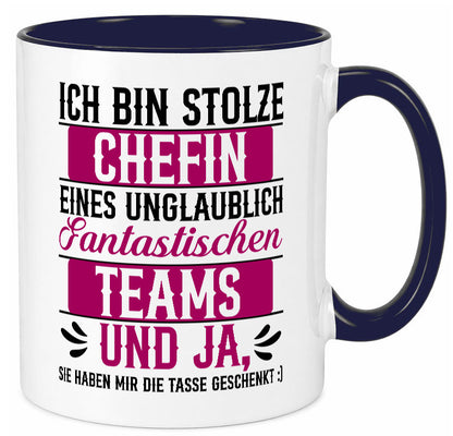 Stolze Chefin | Tolles Team Mitarbeiter lustig Arbeit Kollegen Büro Geschenk