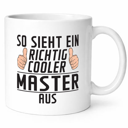 Richtig Cooler Master | Universität Student Geschenkidee Humor Tasse