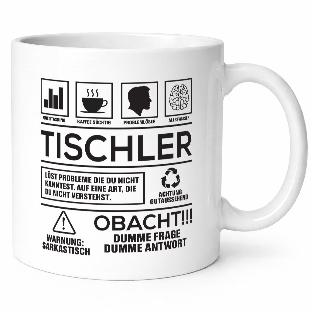 Achtung Probleme Tischler | Handwerk Beruf Tischlerei Geschenk Arbeit Kollegen