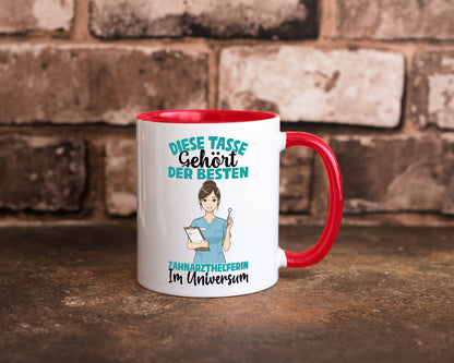 Im Universum: Zahnarzthelferin | Zahnmedizin Humor Geschenkidee Tasse