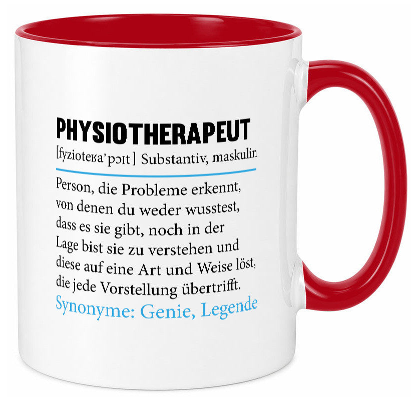 Physiotherapeut | Beruf Spruch Text lustig v2 Humor Arbeit Kollegen Büro