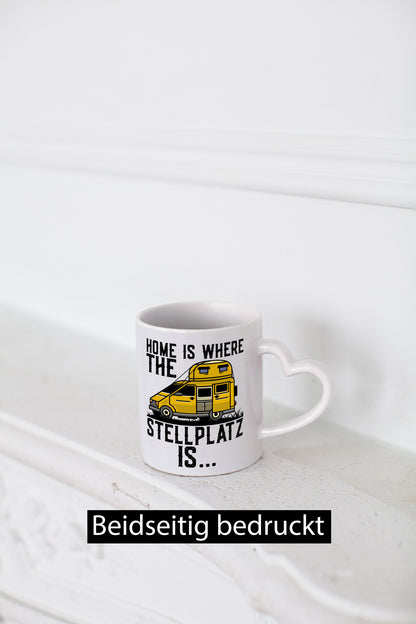Camping | Wohnmobil Camper-Liebe Stellplatz Panorama Geschenkidee Humor Tasse