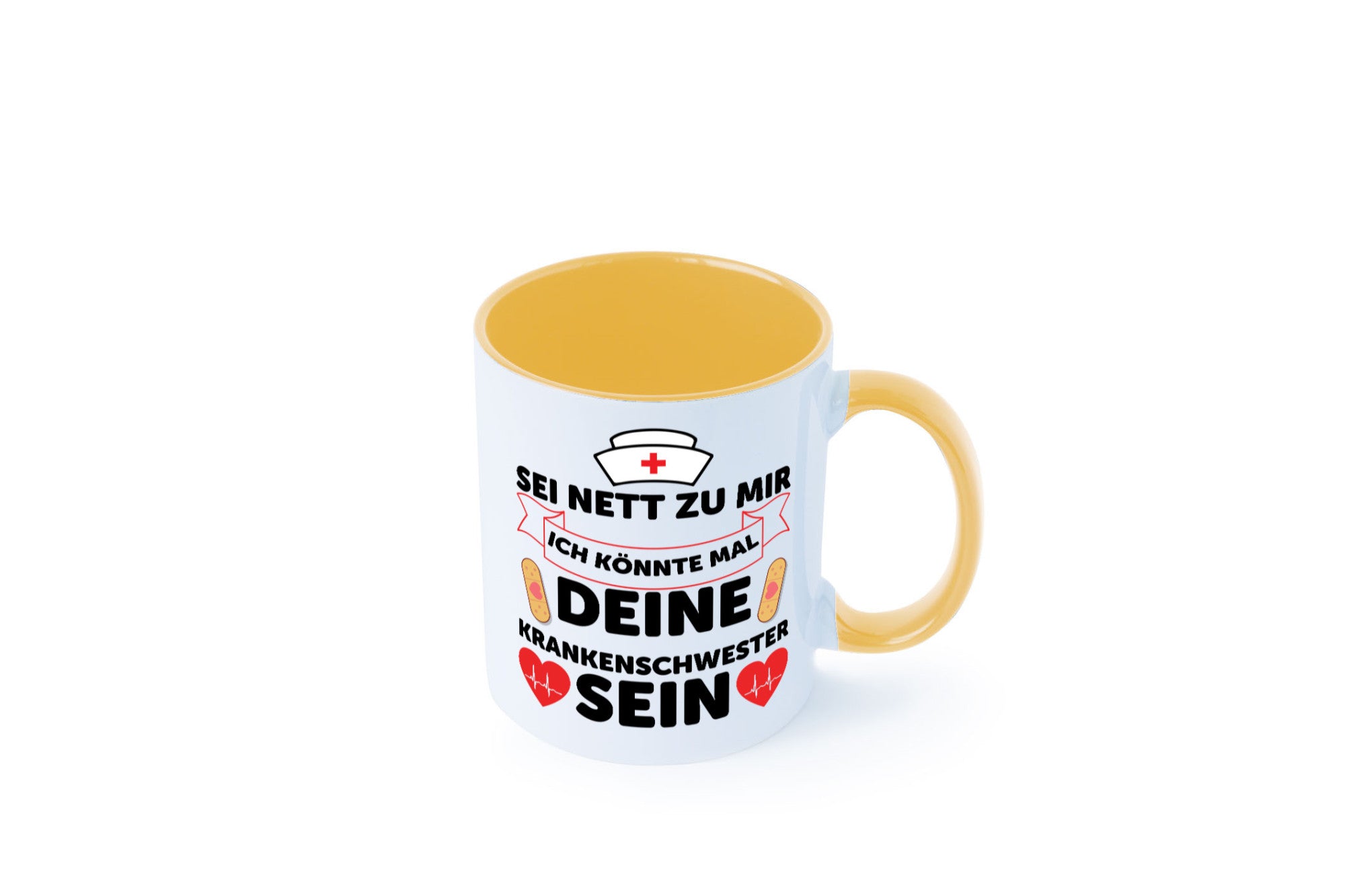 Ich könnte deine Krankenschwester sein | Pflegekraft Geschenkidee Humor Tasse
