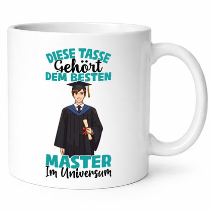 Im Universum: Master | Universität Student lustiger Spruch Geschenk Humor