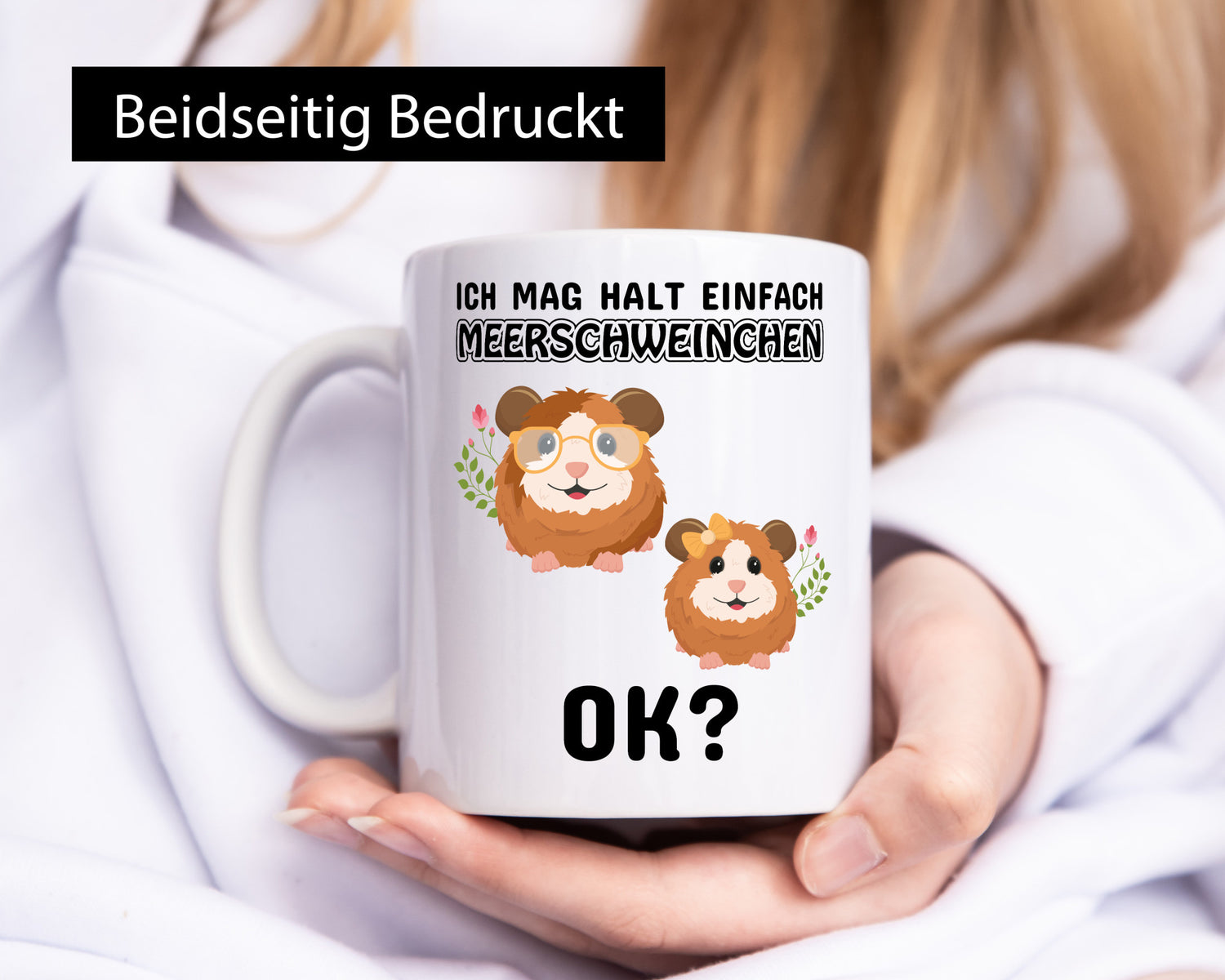 Ich mag halt einfach Meerschweinchen OK? Humor Geschenkidee Tasse