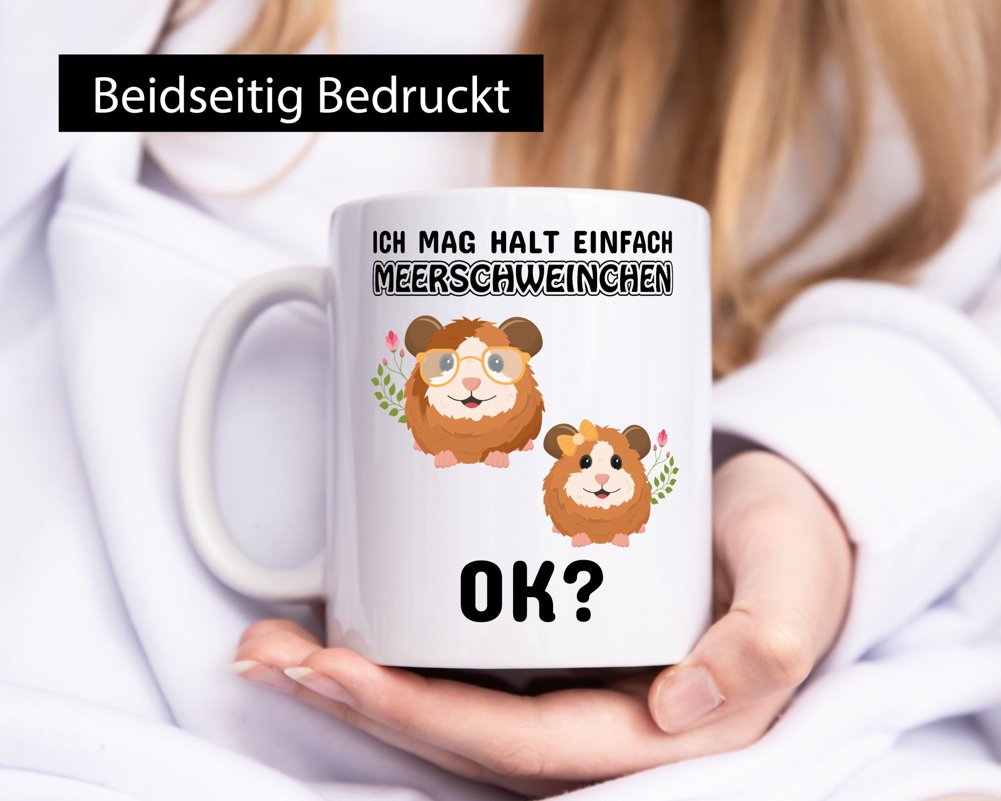 Ich mag halt einfach Meerschweinchen OK? Humor Geschenkidee Tasse