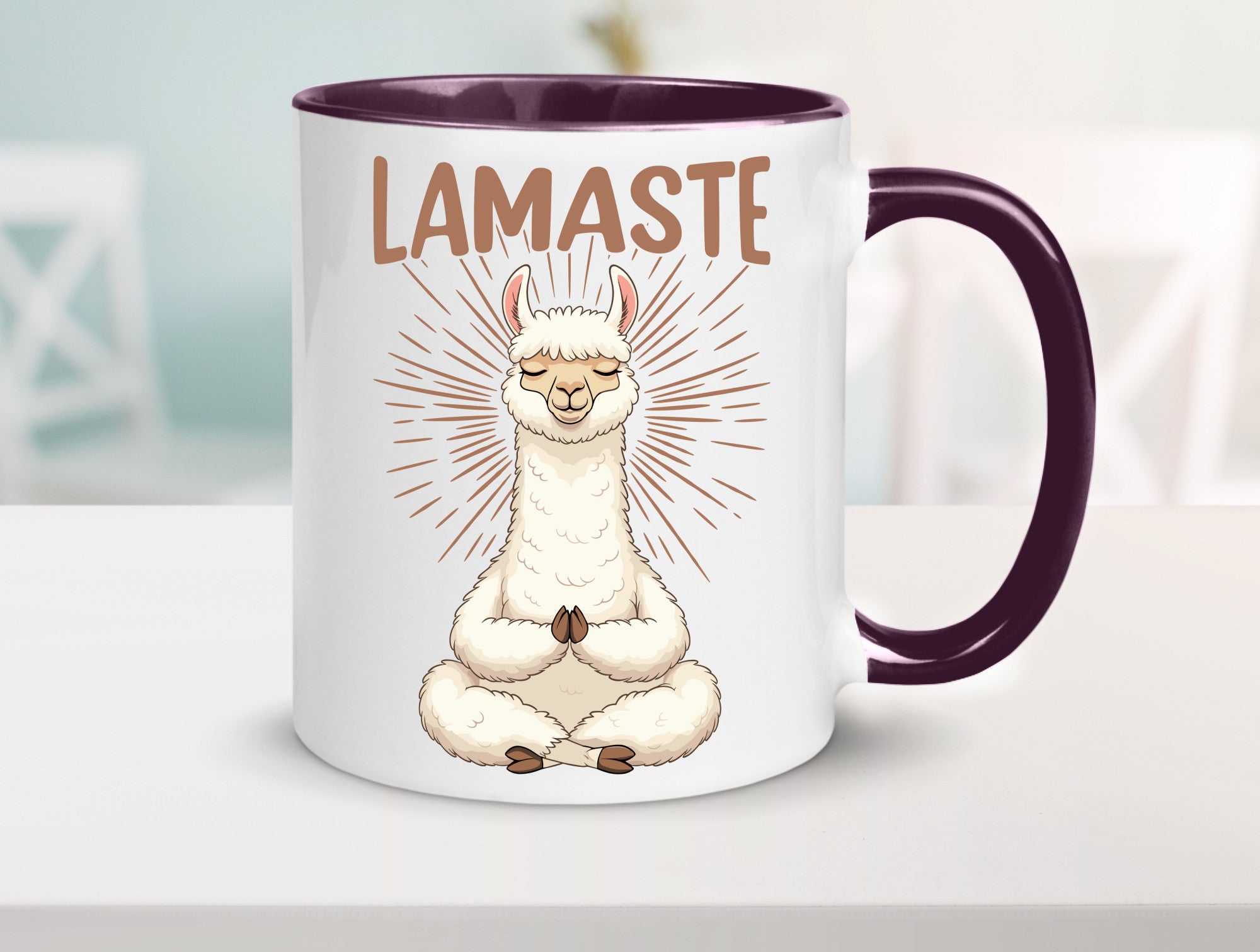 Lamaste | Lama Namaste lustiger Spruch Geschenk Humor Geschenkidee Tasse
