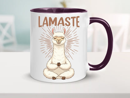 Lamaste | Lama Namaste lustiger Spruch Geschenk Humor Geschenkidee Tasse