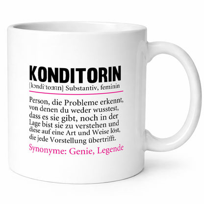 Konditorin | Spruch Definition Konditorei Geschenkidee Humor Tasse