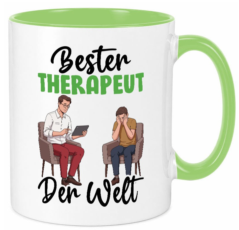 Bester Therapeut | Psychotherapie Therapie v2 Humor Geschenkidee Tasse
