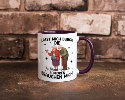 Senioren brauchen mich | Altenpflege Pflegekraft lustiger Spruch Geschenk Humor