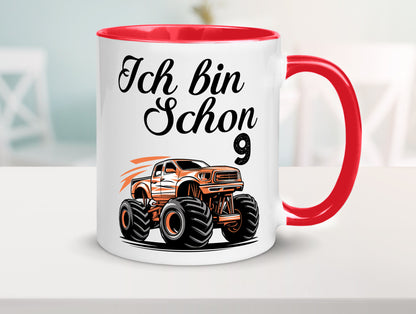 9. Geburtstag | Monster truck 9 Jahre lustiger Spruch Geschenk Geschenkidee