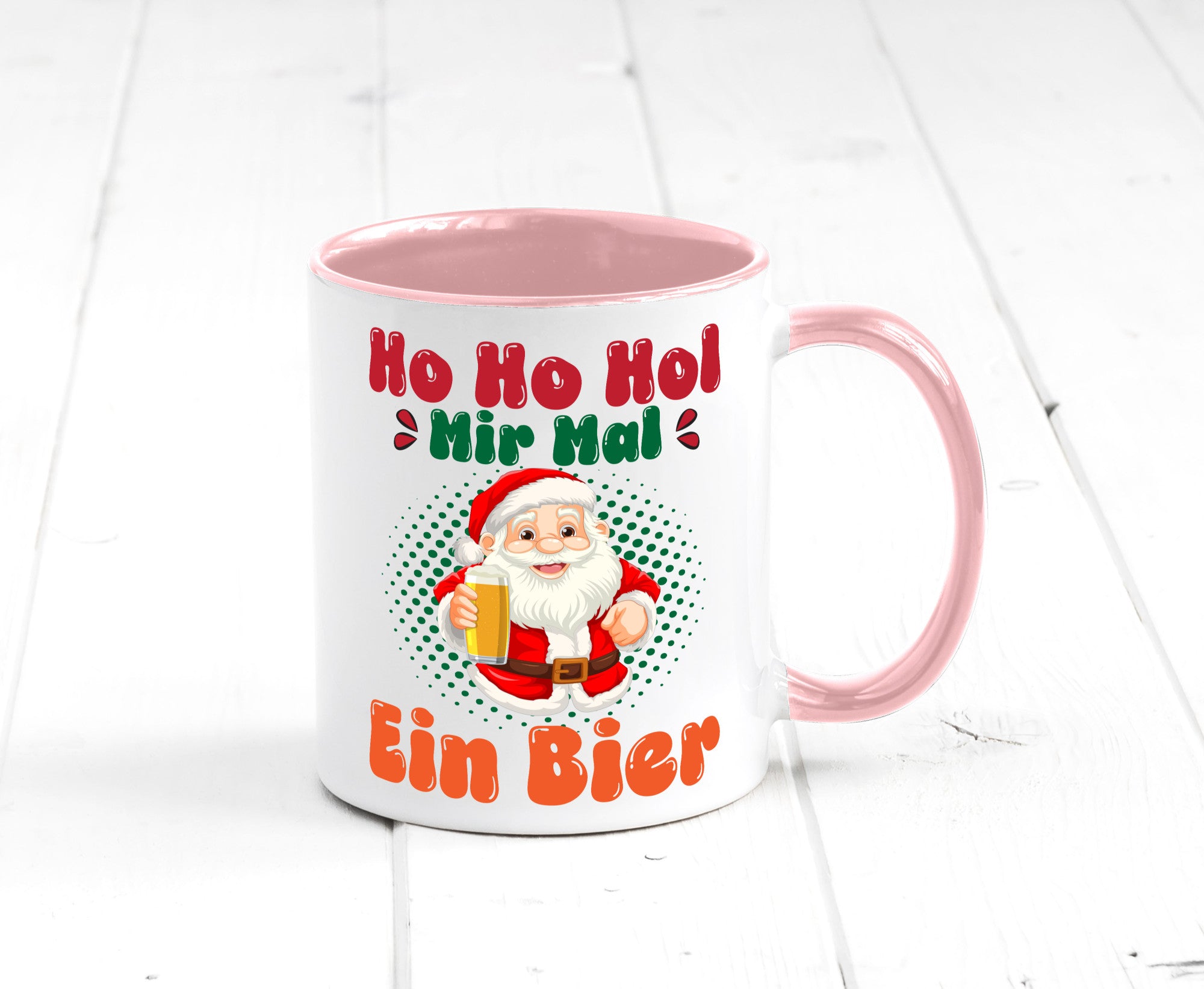 Ho mir mal ein Bier | Ugly Christmas Trinken v2 Geschenkidee Humor Tasse
