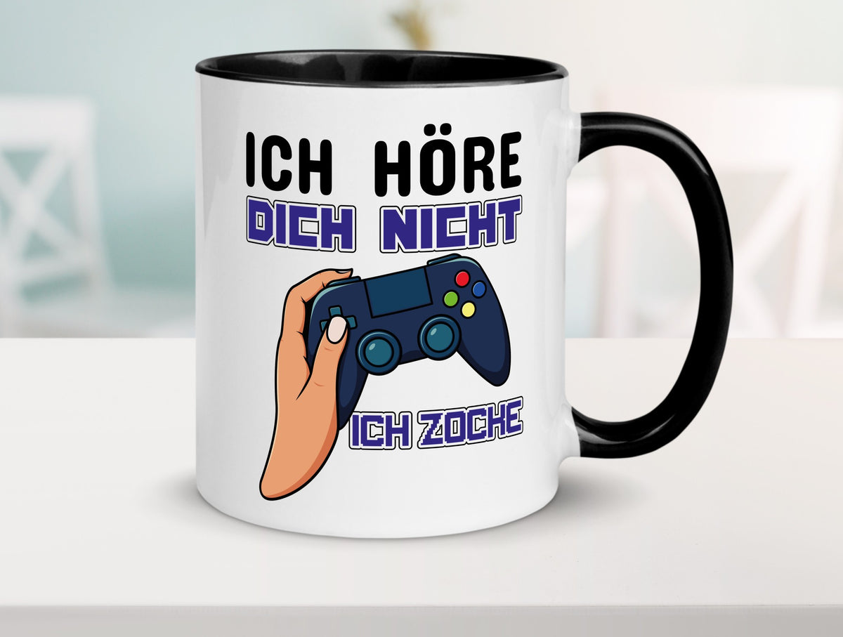 Ich höre dich nicht zocke lustig Humor Geschenkidee Geschenk Tasse