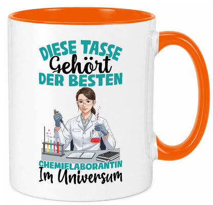 Im Universum: Chemielaborantin | Laborantin Chemie lustiger Spruch Geschenk
