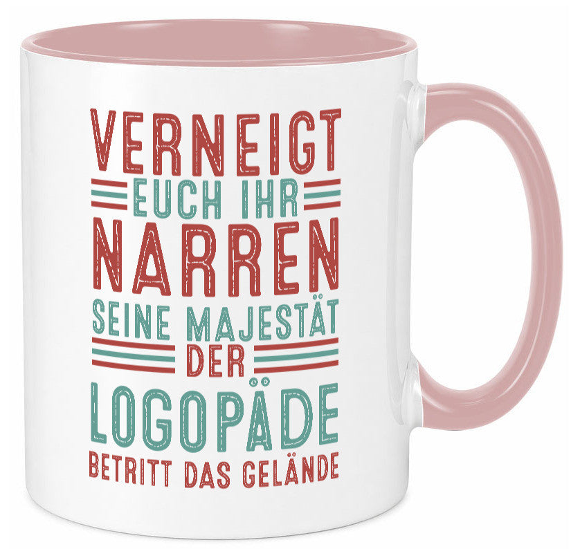 Verneigt euch: Logopäde | Sprachtherapie Geschenkidee Humor Tasse