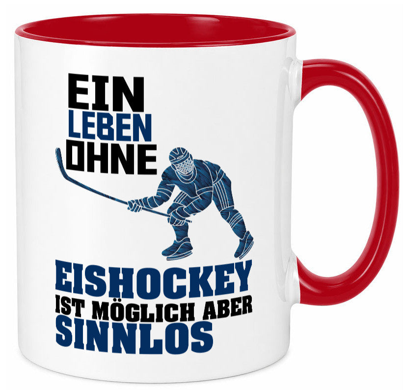 Eishockey | Eishockeyspieler Tasse Eishockeyfan lustiger Spruch Geschenk Humor