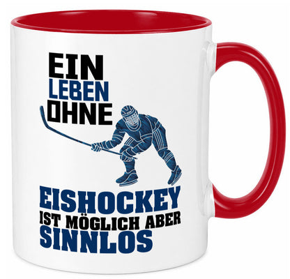 Eishockey | Eishockeyspieler Tasse Eishockeyfan lustiger Spruch Geschenk Humor