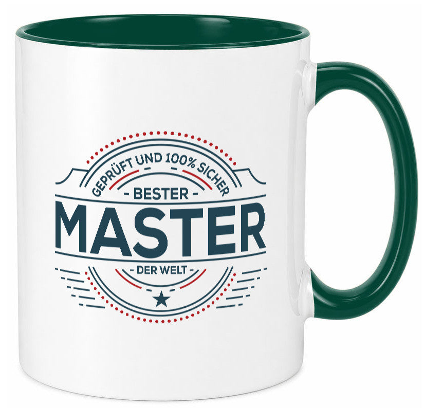 Geprüft und sicher: Master | Universität Student lustig Humor Geschenkidee