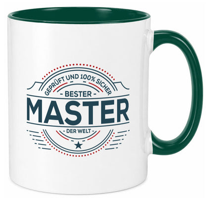 Geprüft und sicher: Master | Universität Student lustig Humor Geschenkidee