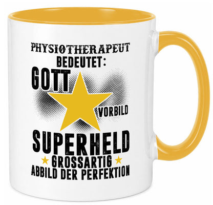 Bedeutung von Physiotherapeut lustiger Spruch Geschenk Humor Geschenkidee Tasse
