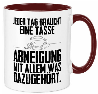 Abneigungstasse Humor Geschenkidee Tasse