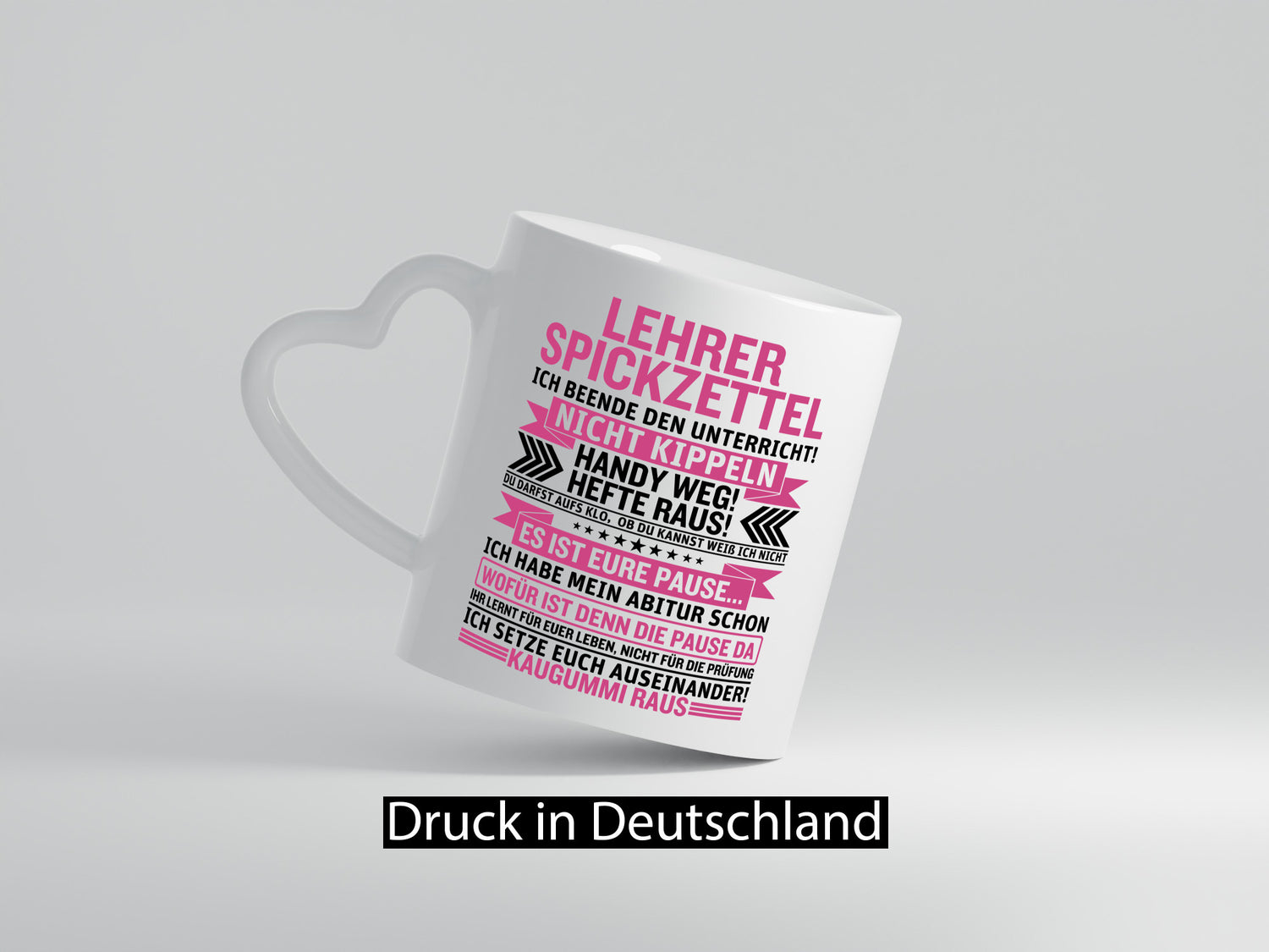 Lehrer Spickzettel | Beruf Tasse lustiger Spruch vl1 Geschenk Arbeit Kollegen
