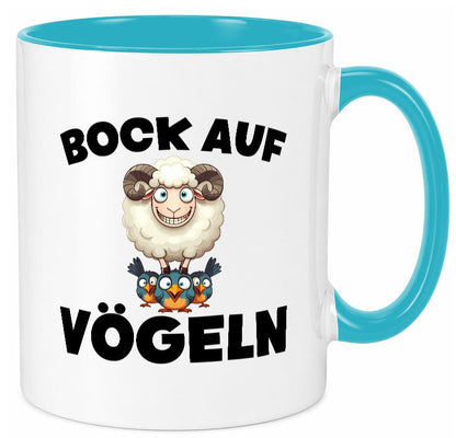 Bock auf Vögeln | Vögel Lustig v2 Humor Geschenkidee Geschenk Tasse