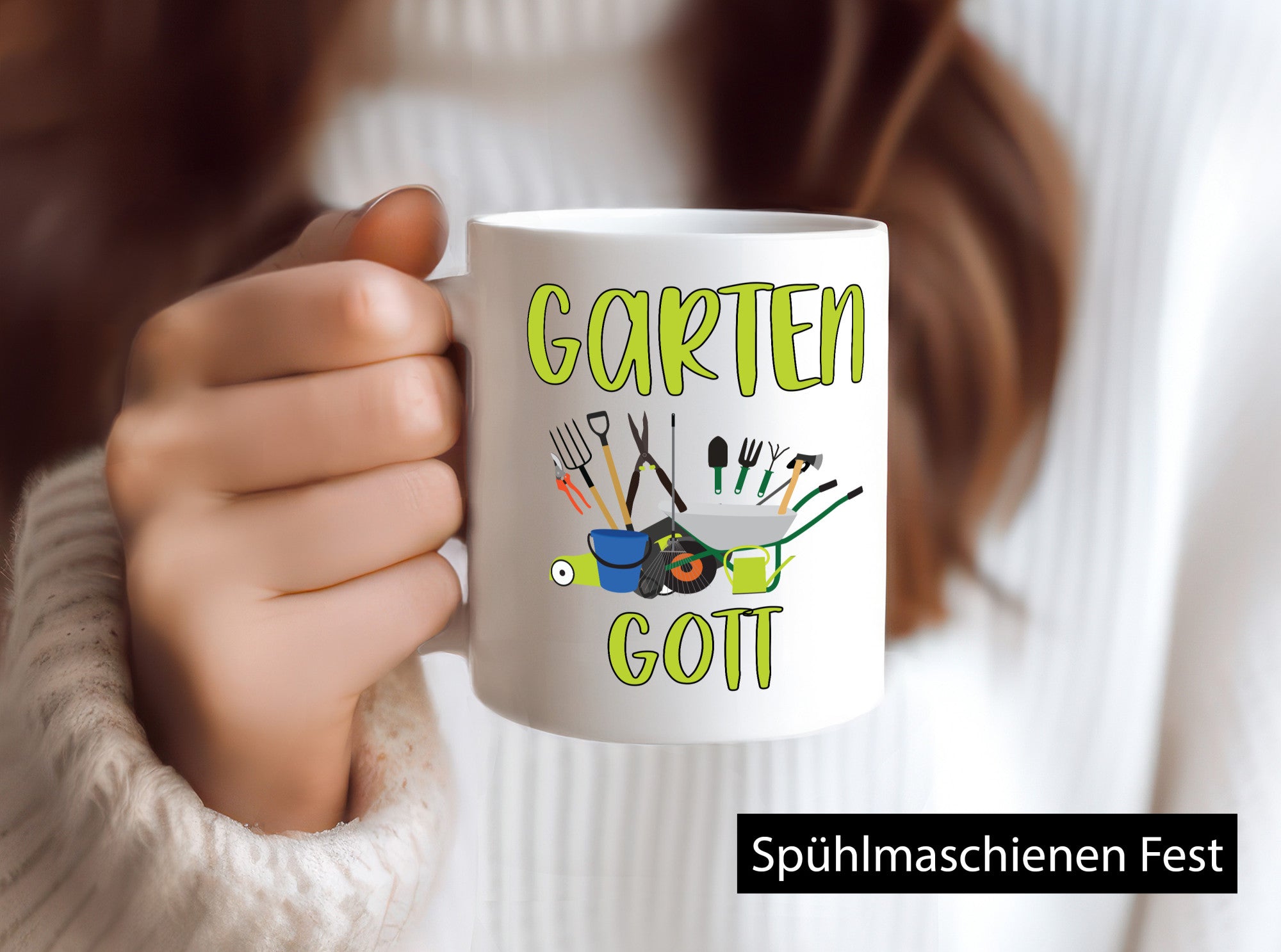 Garten Gott | Gärtner Gartenarbeit Humor Arbeit Kollegen Büro Geschenkidee Tasse