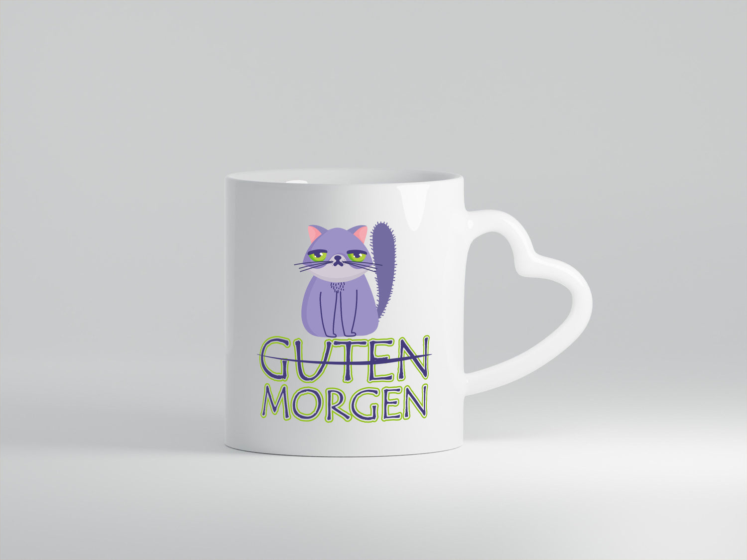 Guten Morgen Katze v2 lustig Tierliebhaber Humor Geschenk Tasse