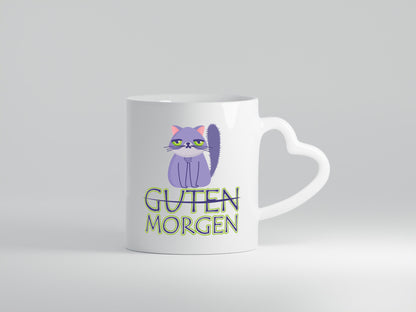 Guten Morgen Katze v2 lustig Tierliebhaber Humor Geschenk Tasse