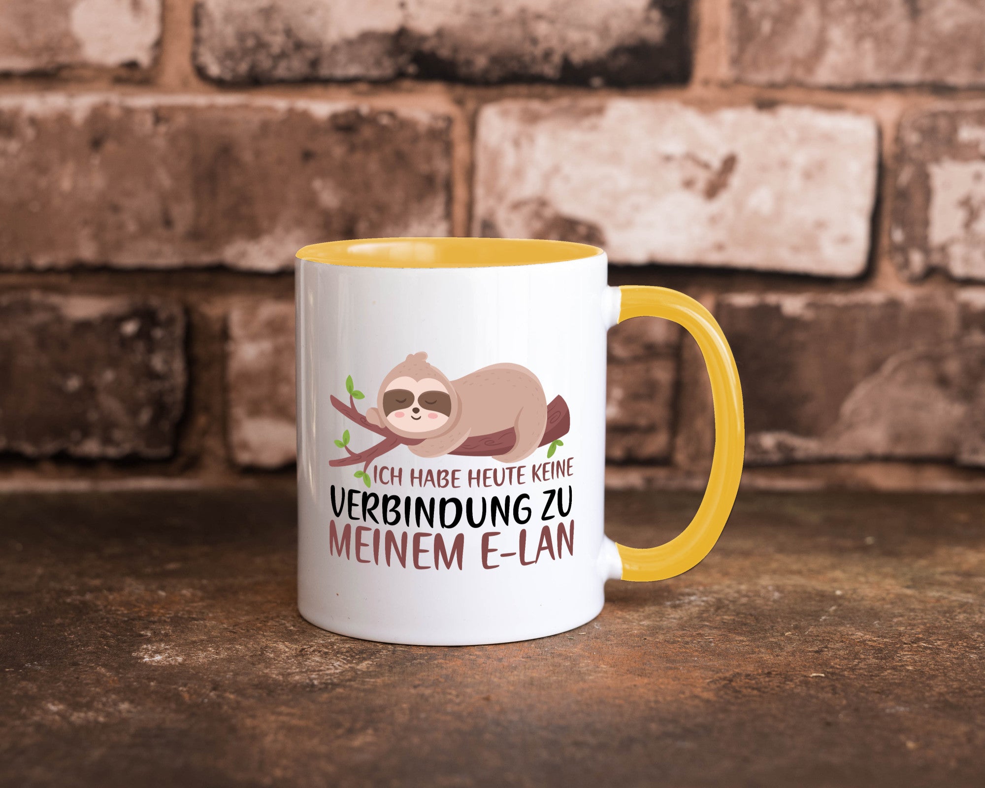 Verbindung zum Elan | WLAN Faultier Faulpelz Laufband Humor Tierliebhaber