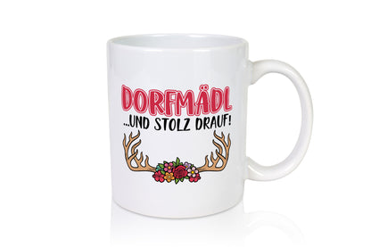 Dorfmädl | Dorfmädchen Tasse Blumen Dorfkind lustiger Spruch Geschenk Humor