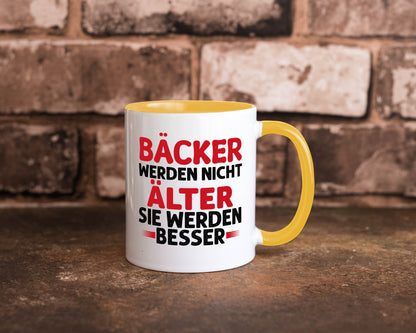 Bäcker werden nicht älter Sie besser lustig Humor Geschenkidee Geschenk Tasse
