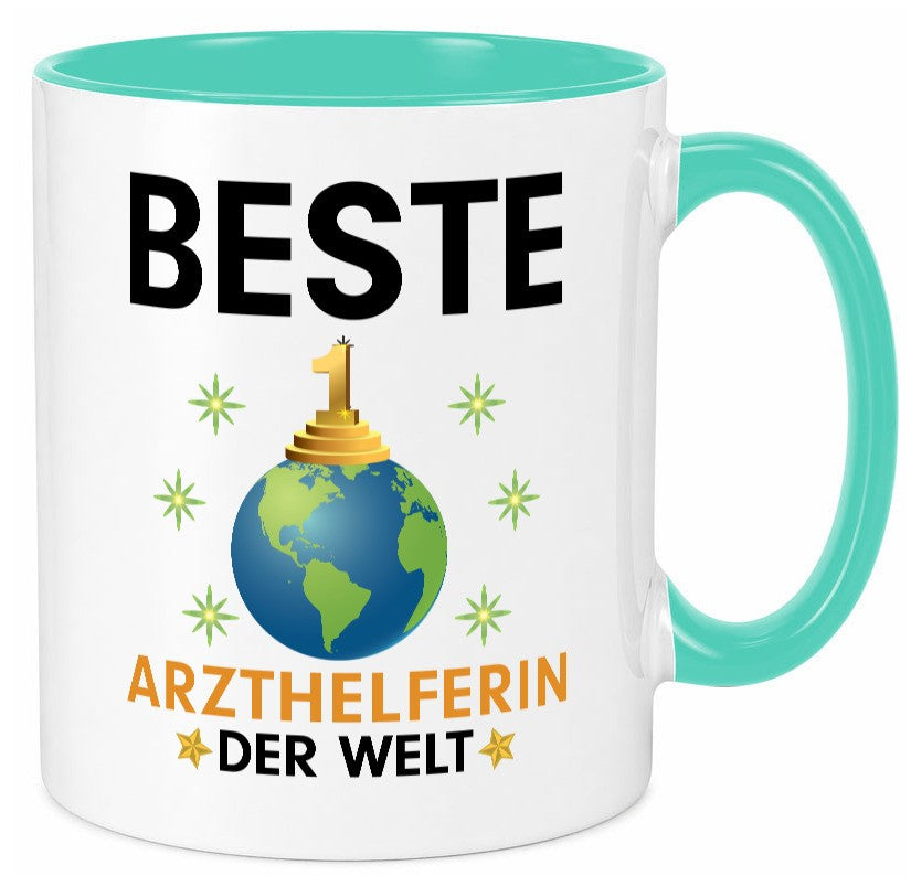 Welt Beste Arzthelferin | Fachangestellte Medizin lustig Humor Geschenkidee Tasse